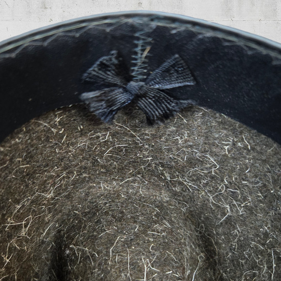 1950s Vintage Gray Green German Bavaria Wool Traditional Alpine Trilby Hat - Picture 5 of 7